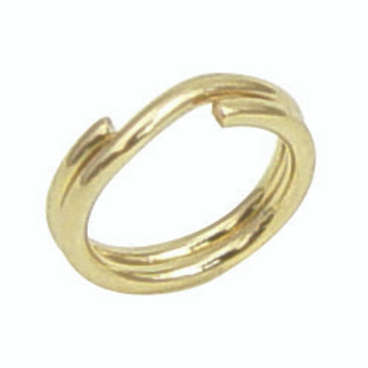 Round Yellow Gold Filled Jewelry Split Ring