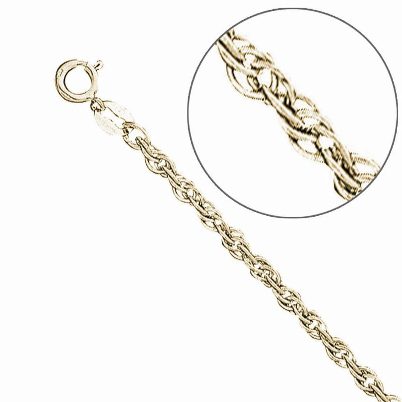 8mm 14k gold sales rope chain