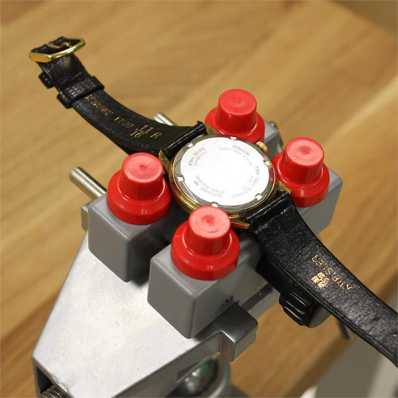 Large Watch Movement and Case Holder with Four Nylon Pins for Oversized