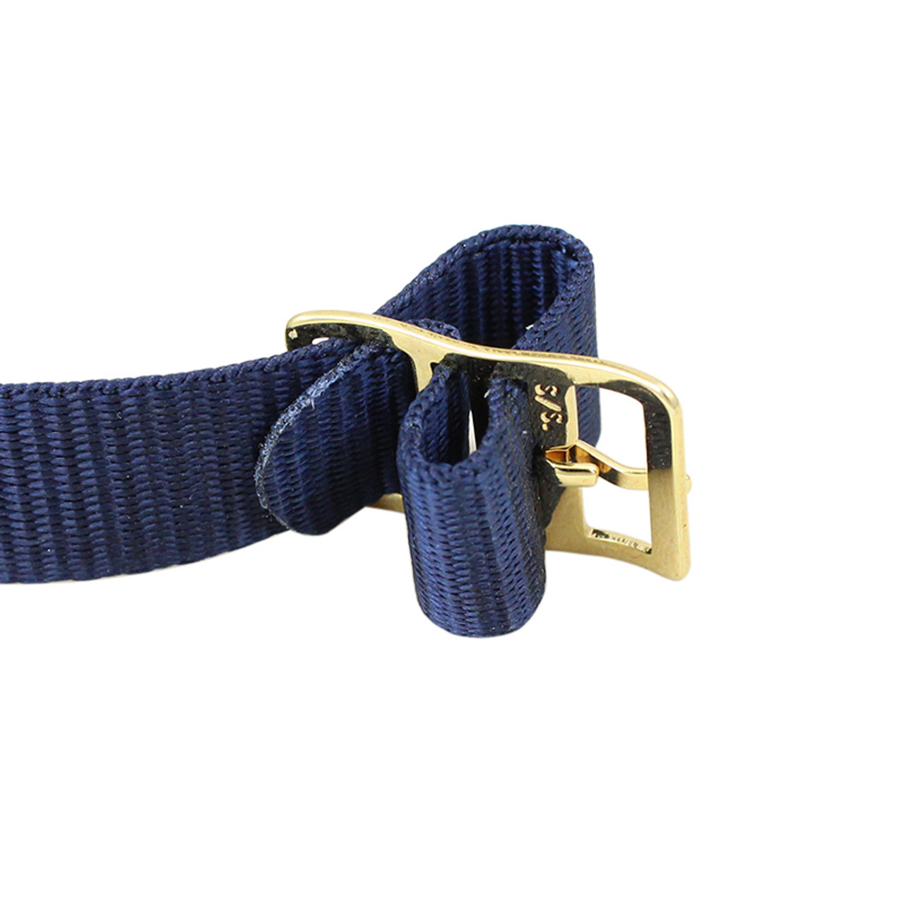 12MM Navy Blue Nylon Strap Watch