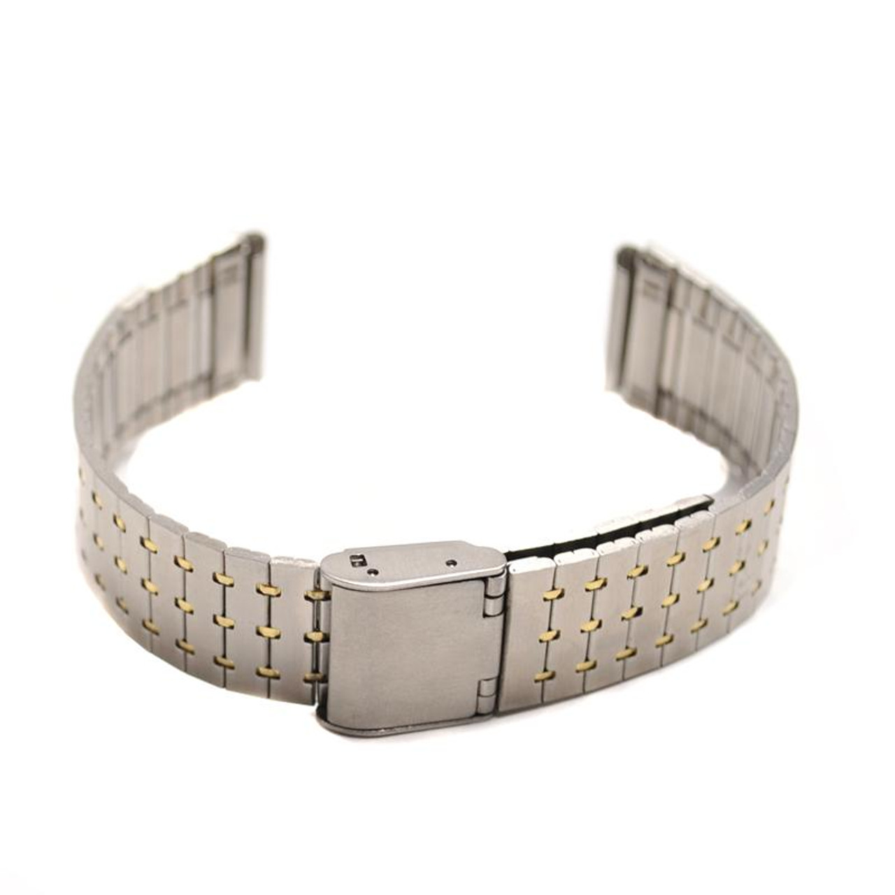 Men's Two-Tone Stainless Steel Fancy Style Watch Band