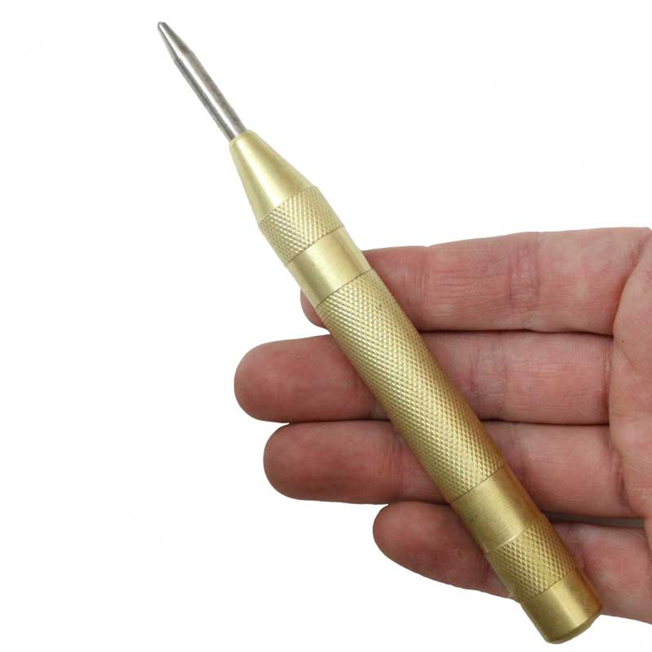 Spring loaded brass center punch – Proof Fly Fishing