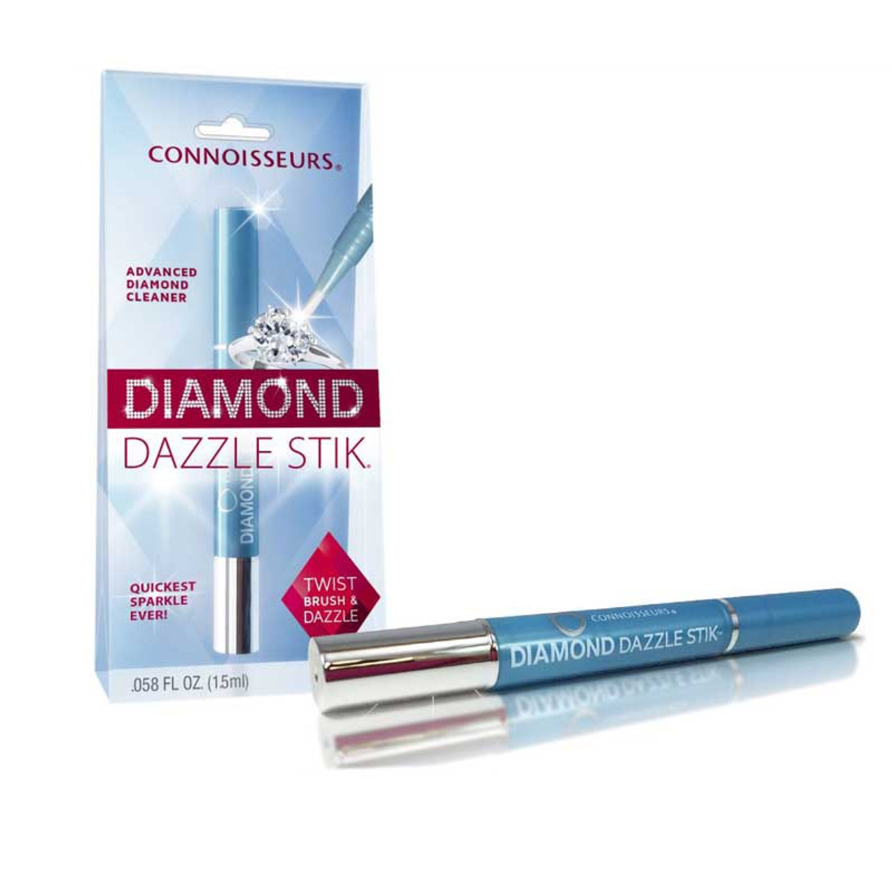  CONNOISSEURS Diamond Dazzle Stik, Jewelry Cleaner Solution Pen  (Pack of 2): Clothing, Shoes & Jewelry