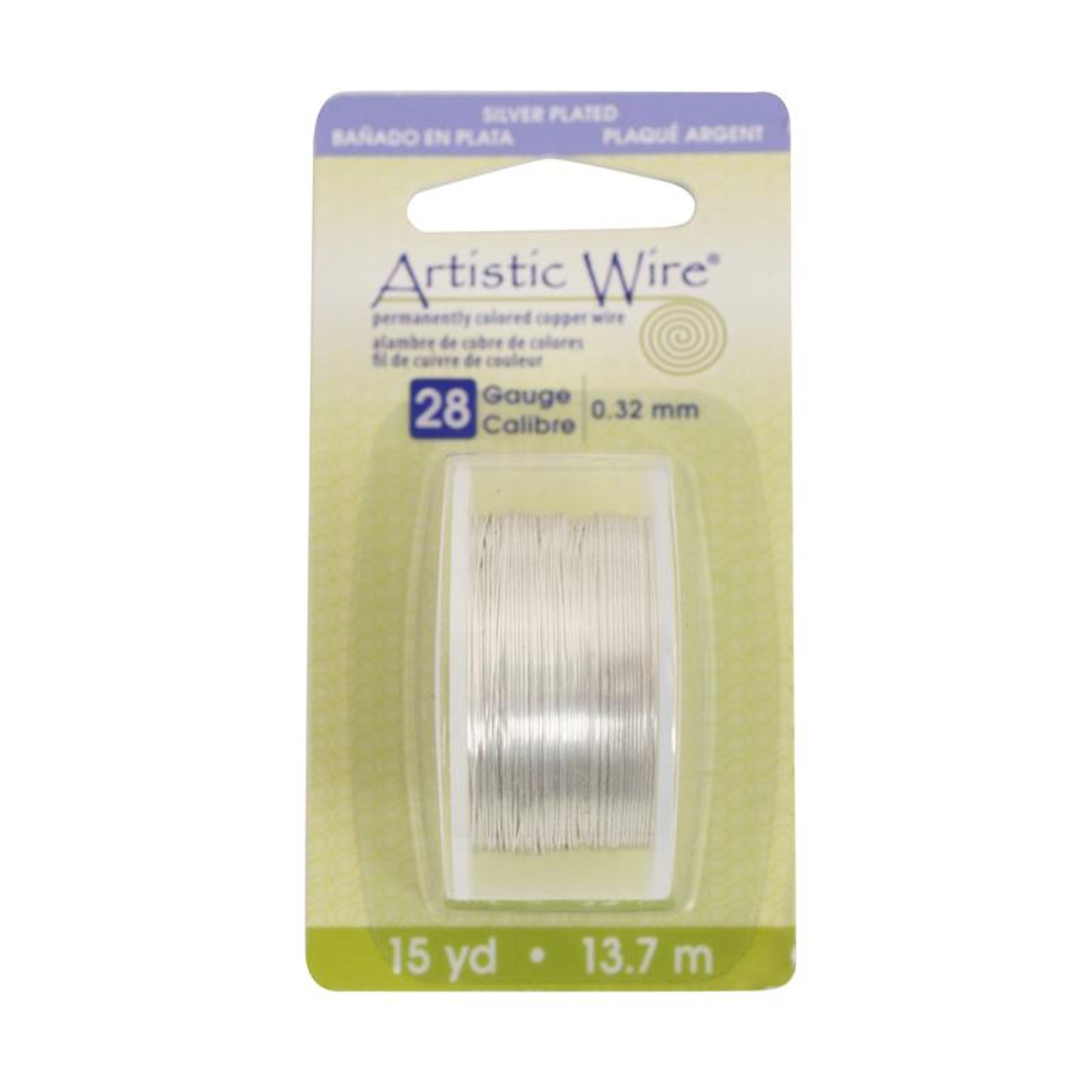 Artistic Wire 28 Gauge 15yd Non Tarnish Silver