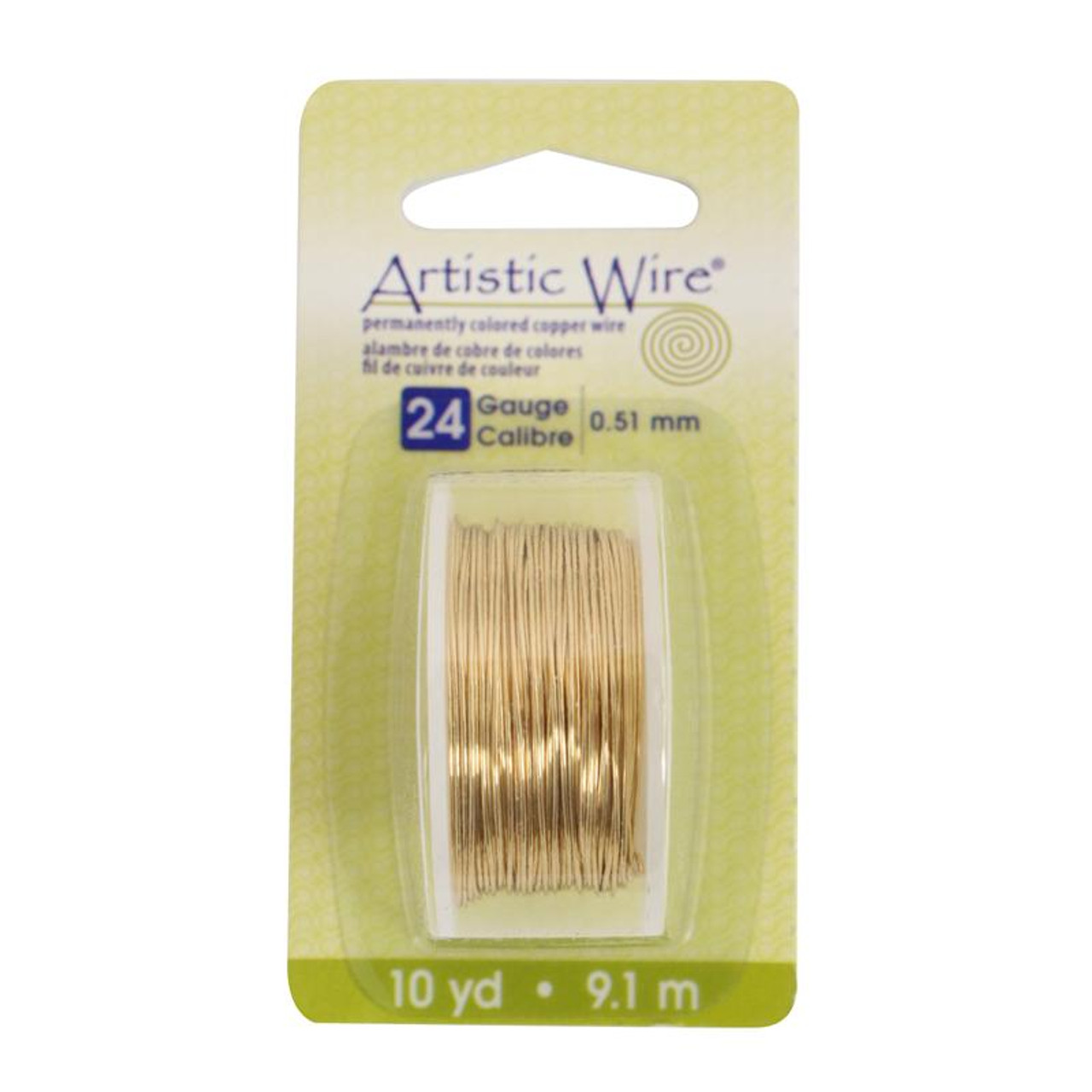 Artistic Wire 24-Gauge Non-Tarnish Brass Wire, 10-Yards