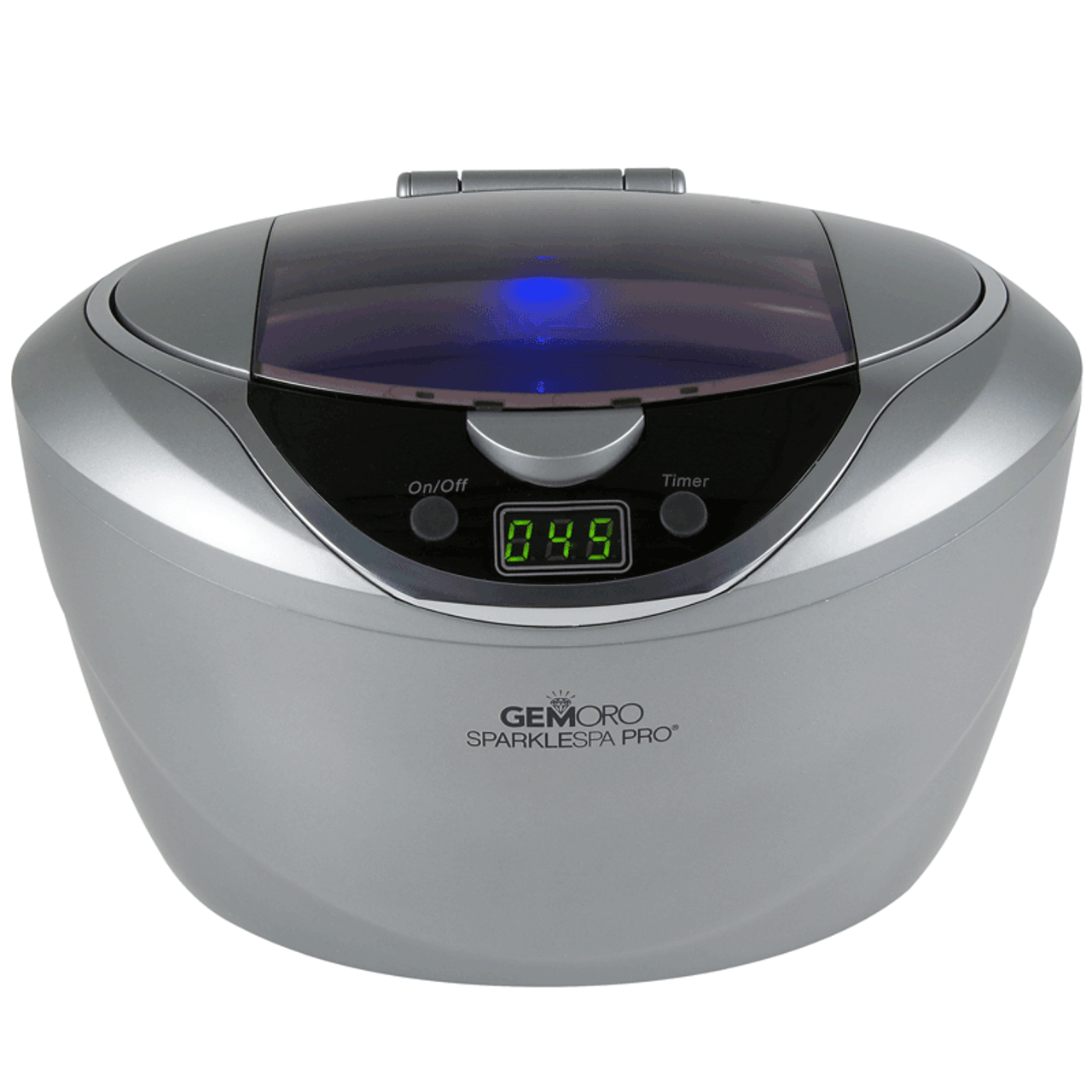 GemOro UltraSpa Dual Ultrasonic & Steamer Jewelry Cleaner - Slate Gray