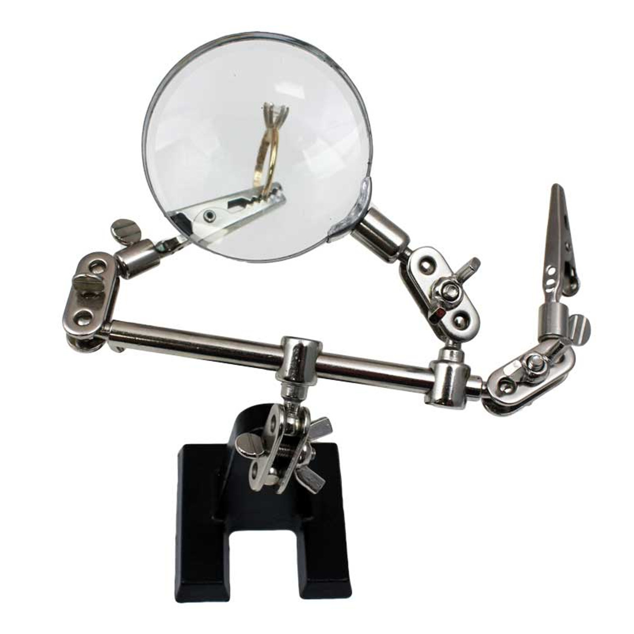 Double Third Hand with Clips and Magnifier