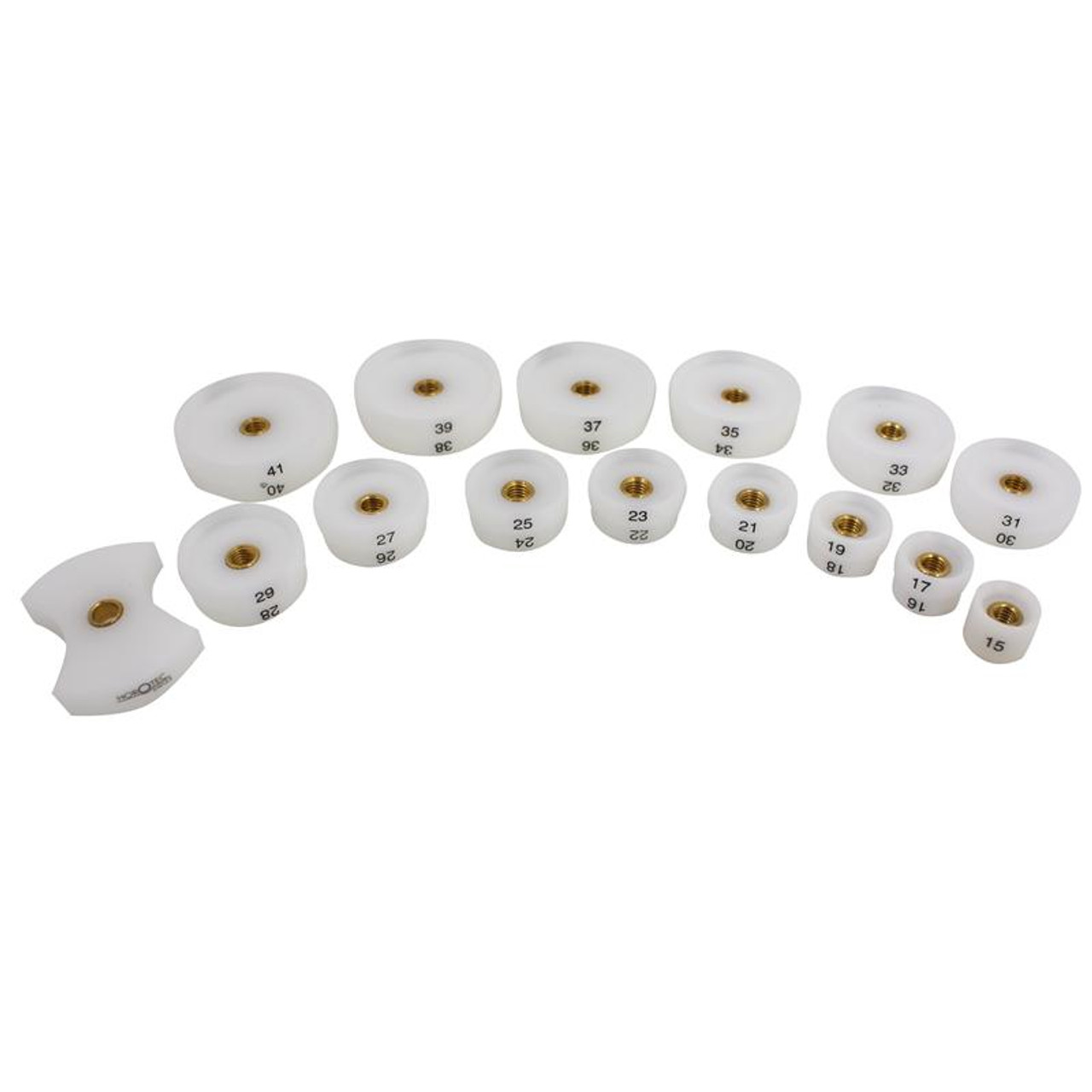 Horotec Reversible Delrin Dies for Crystals with Tension Rings 15 piece Set