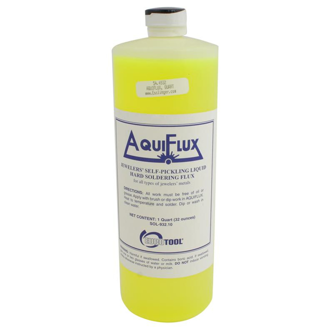 AquiFlux Self-Pickling Hard Liquid Soldering Flux for Jewelers