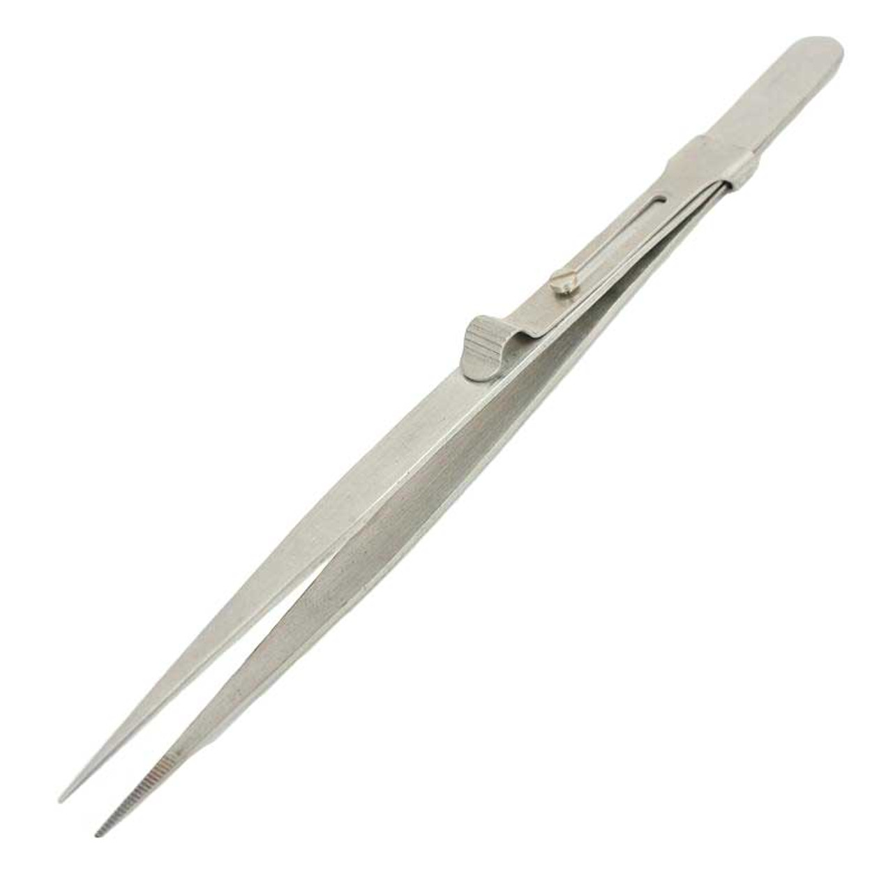 DELUXE Stainless Tweezers 6 Serrated, Angled. For Industrial and Home  Sewing, craft, jewelry, and more. IDS, International Design Supplies TW6