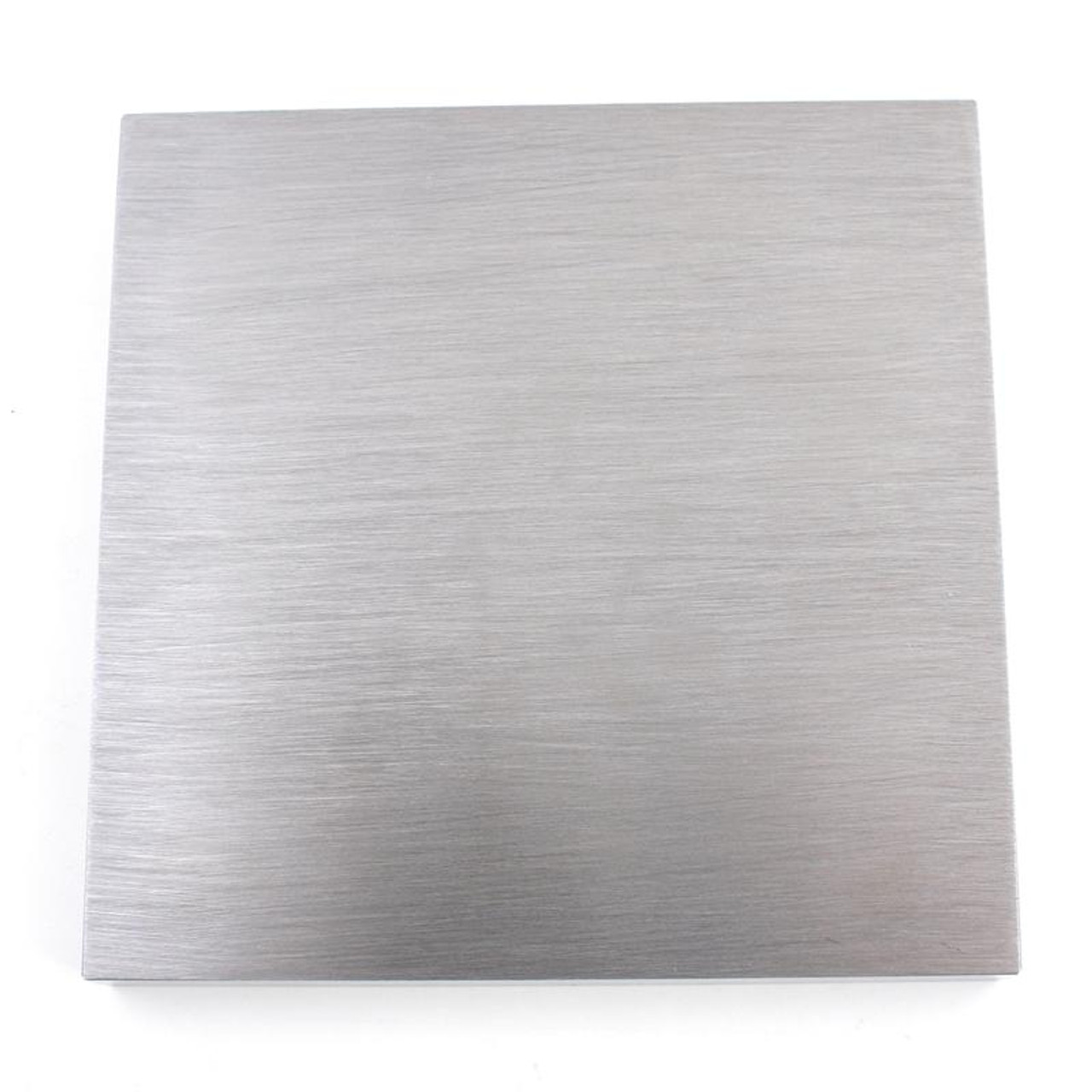 Solid Steel Square Bench Block With Feet Repair Pad 4 x 4 Inches