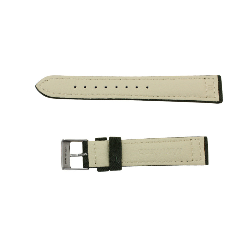 22mm Hadley-Roma MS850 Mens Sand Khaki Tan Cordura Canvas Watch - Foto 8