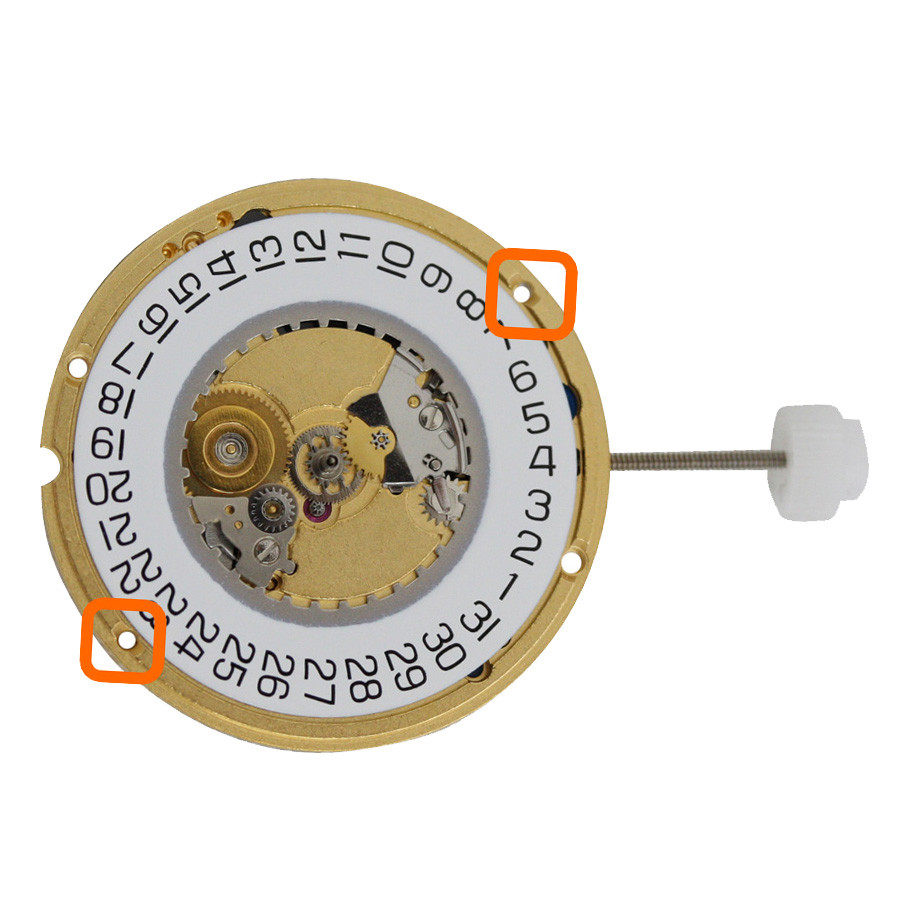 ETA 955.412.0 Quartz Watch Movements Swiss Made with Low Canon Pinion