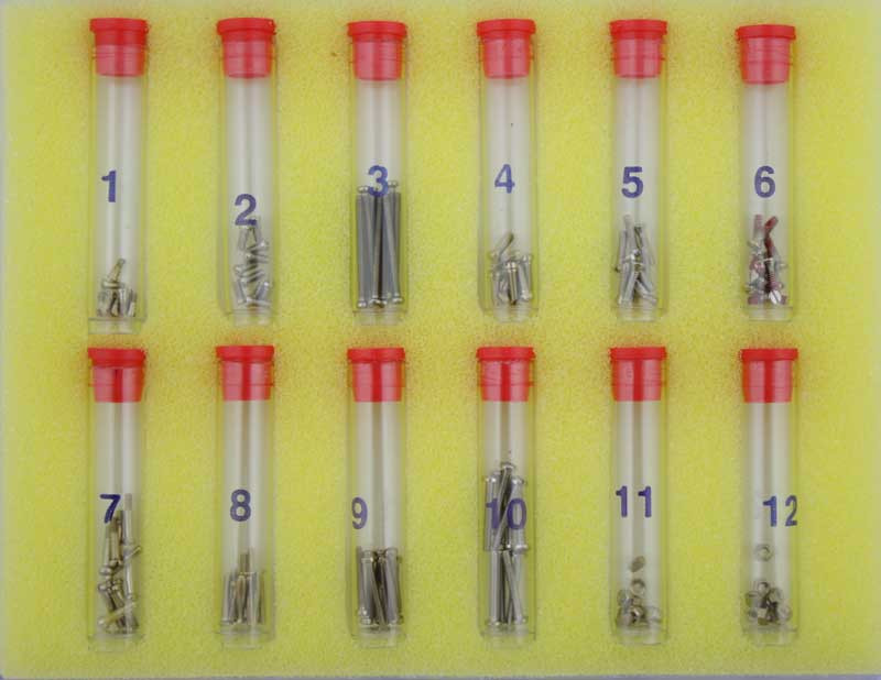 Eyeglass Screw Kit of 120 Pieces