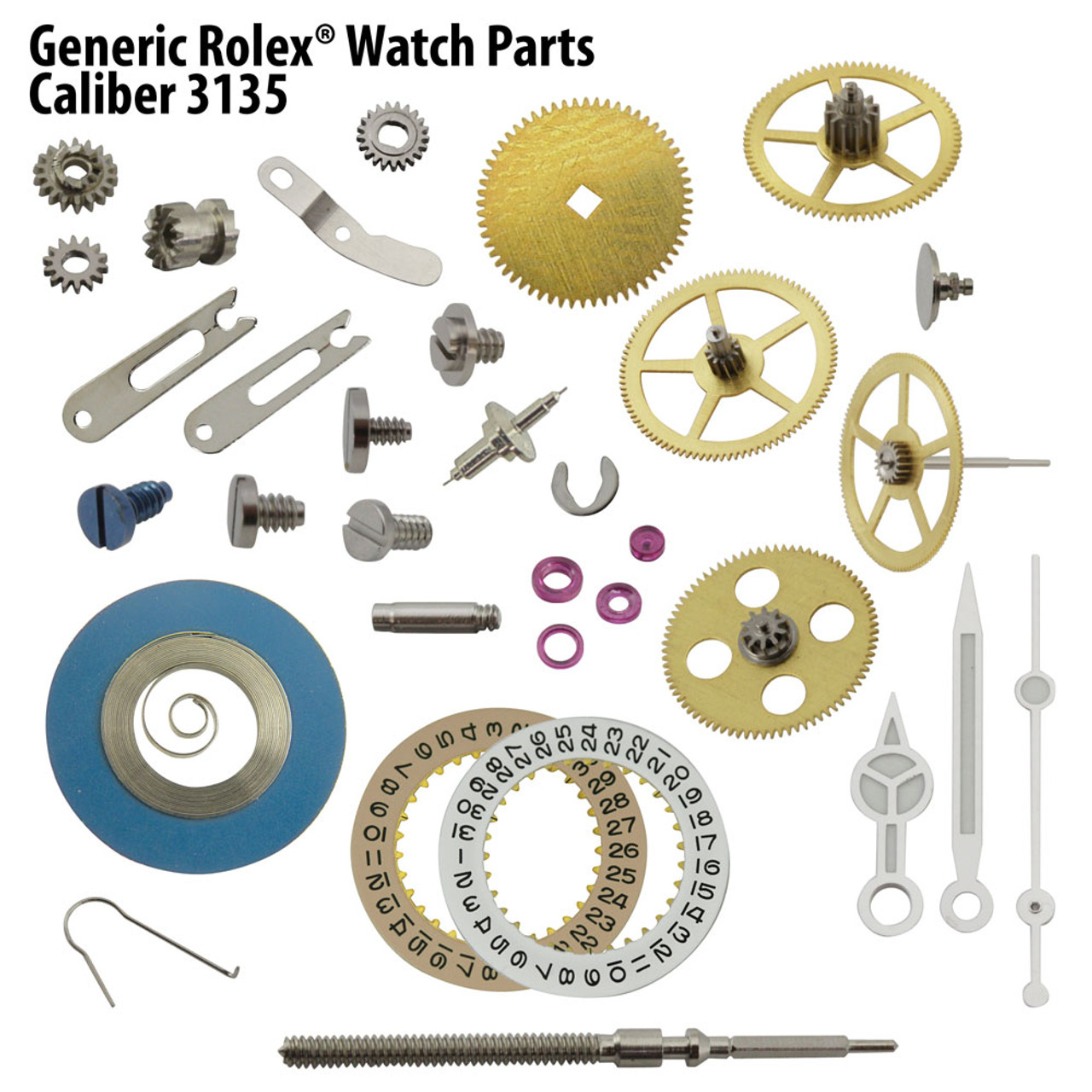 Parts for a Rolex Cal. 3135