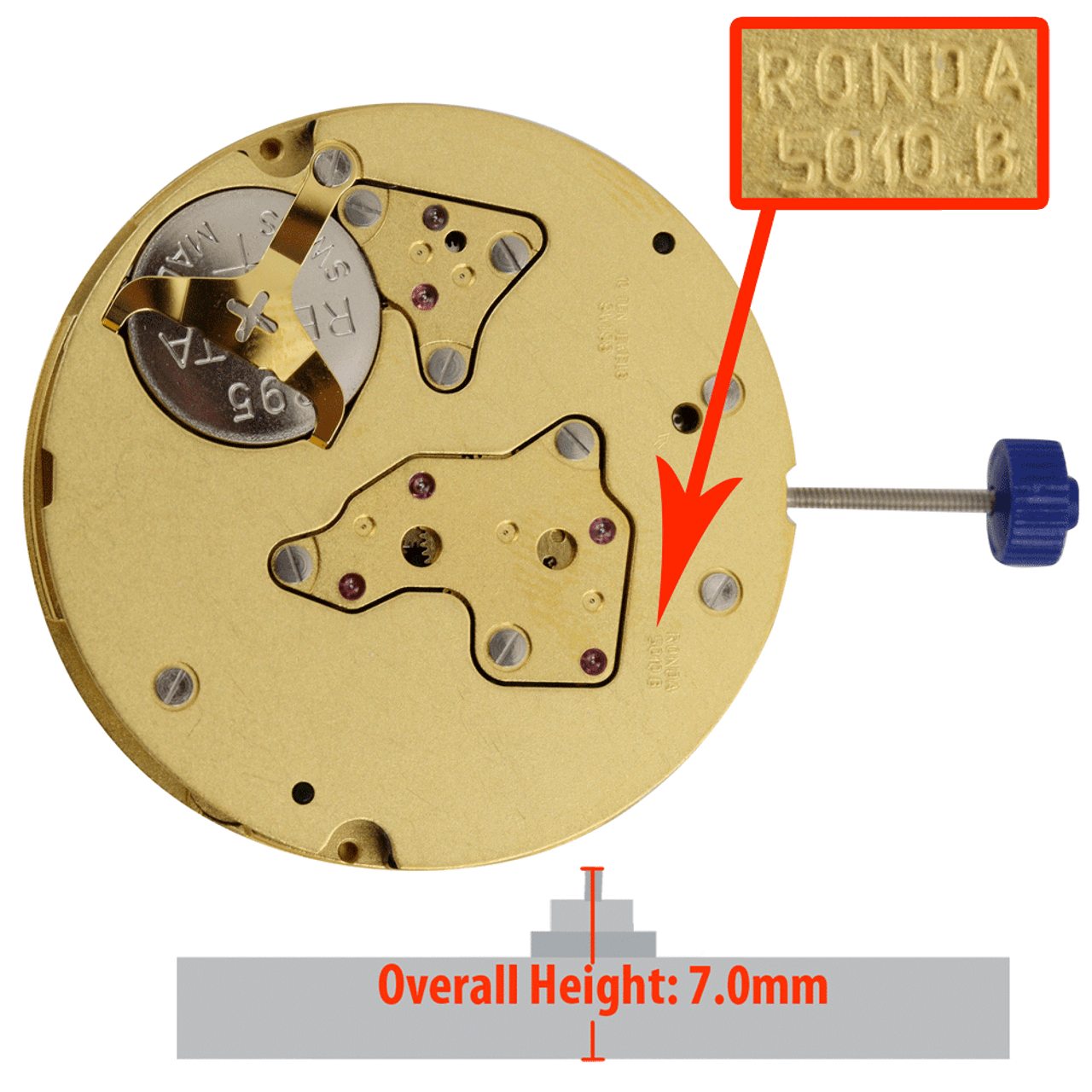 Harley Ronda HQ5010.B Quartz Watch Movements