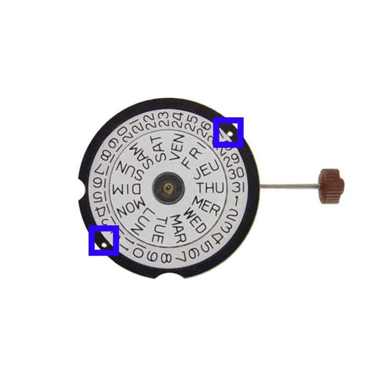 Harley Ronda Quartz Movements With Date and Day Display