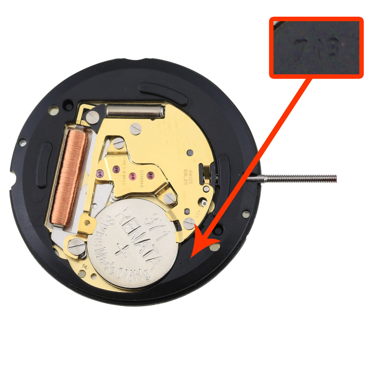 Harley Ronda 3 Hand Quartz Watch Movement HQ713G Swiss Gold Plates Harley Ronda 3 Hand Quartz Watch Movement HQ713G Swiss Gold Plates