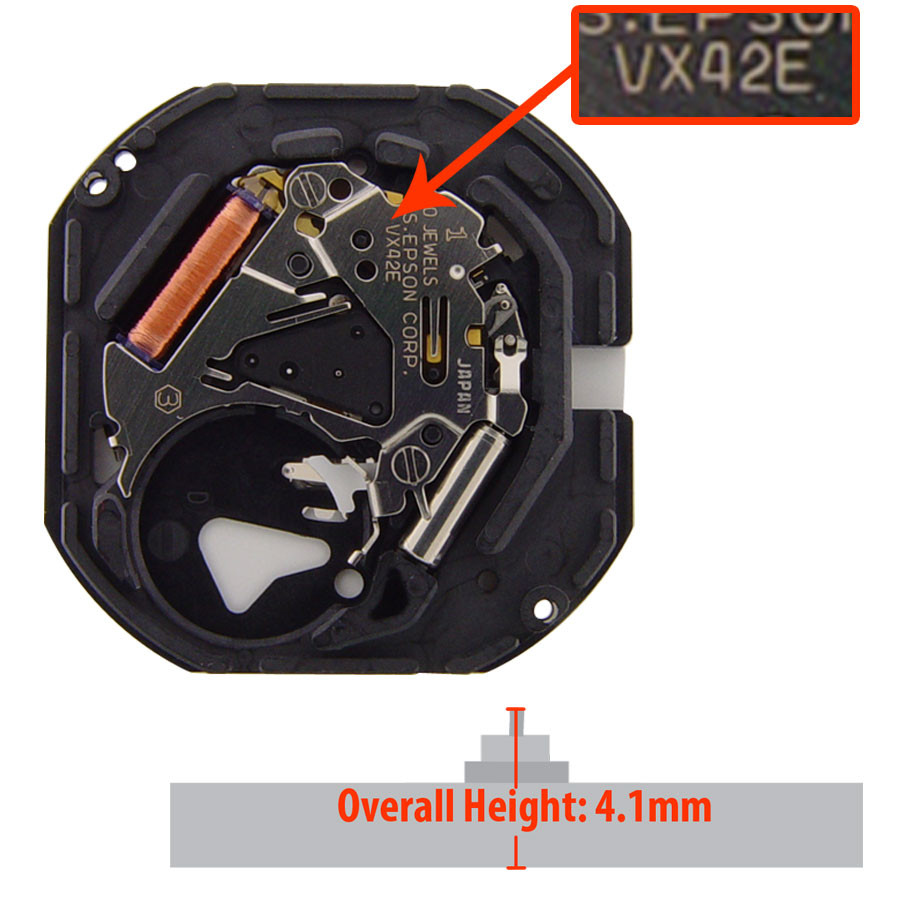 Hattori Japan VX42-6 Quartz Watch Movements