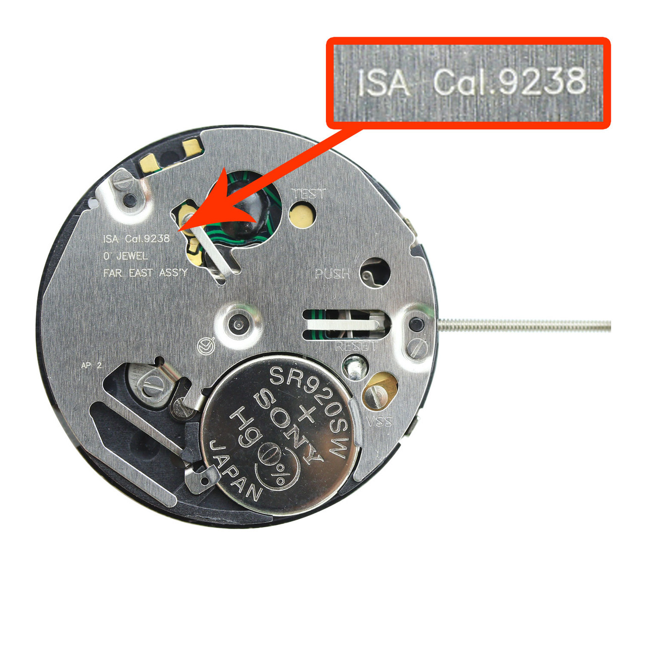 ISA9238 1970 Quartz Watch Movement