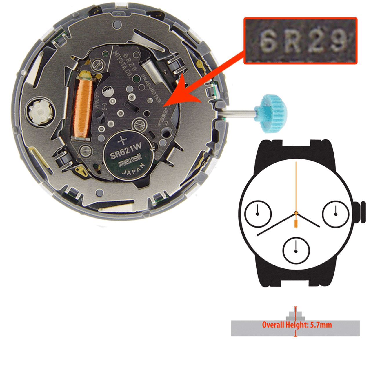 quartz chronograph movement