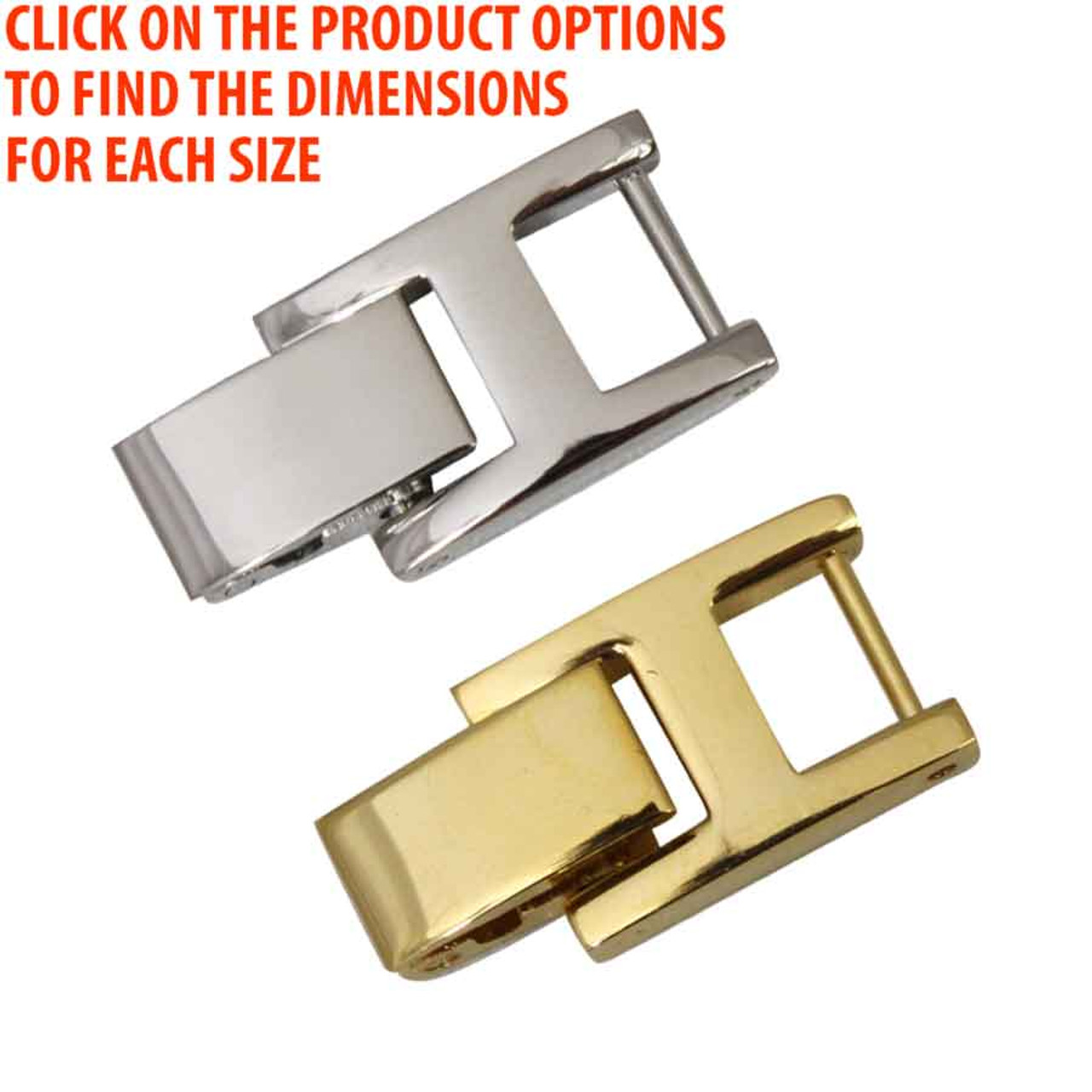 Watch Bracelet Extender with Fold Over Link Clasp 