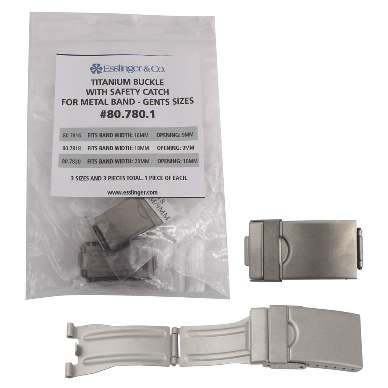Titanium Tri Fold Buckles Watch Band Clasp Kit