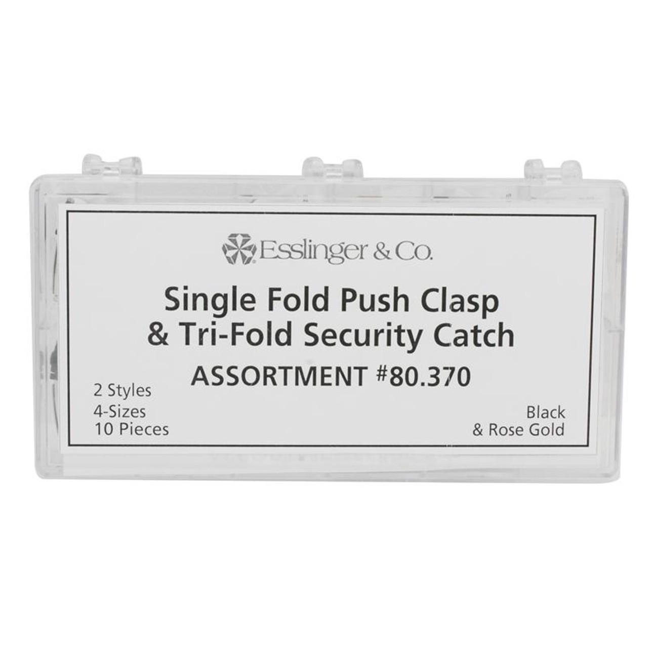 Esslinger Company Watch Band Clasp Solid Link Fold Over Single Channel Clasps Series 302 | Esslinger