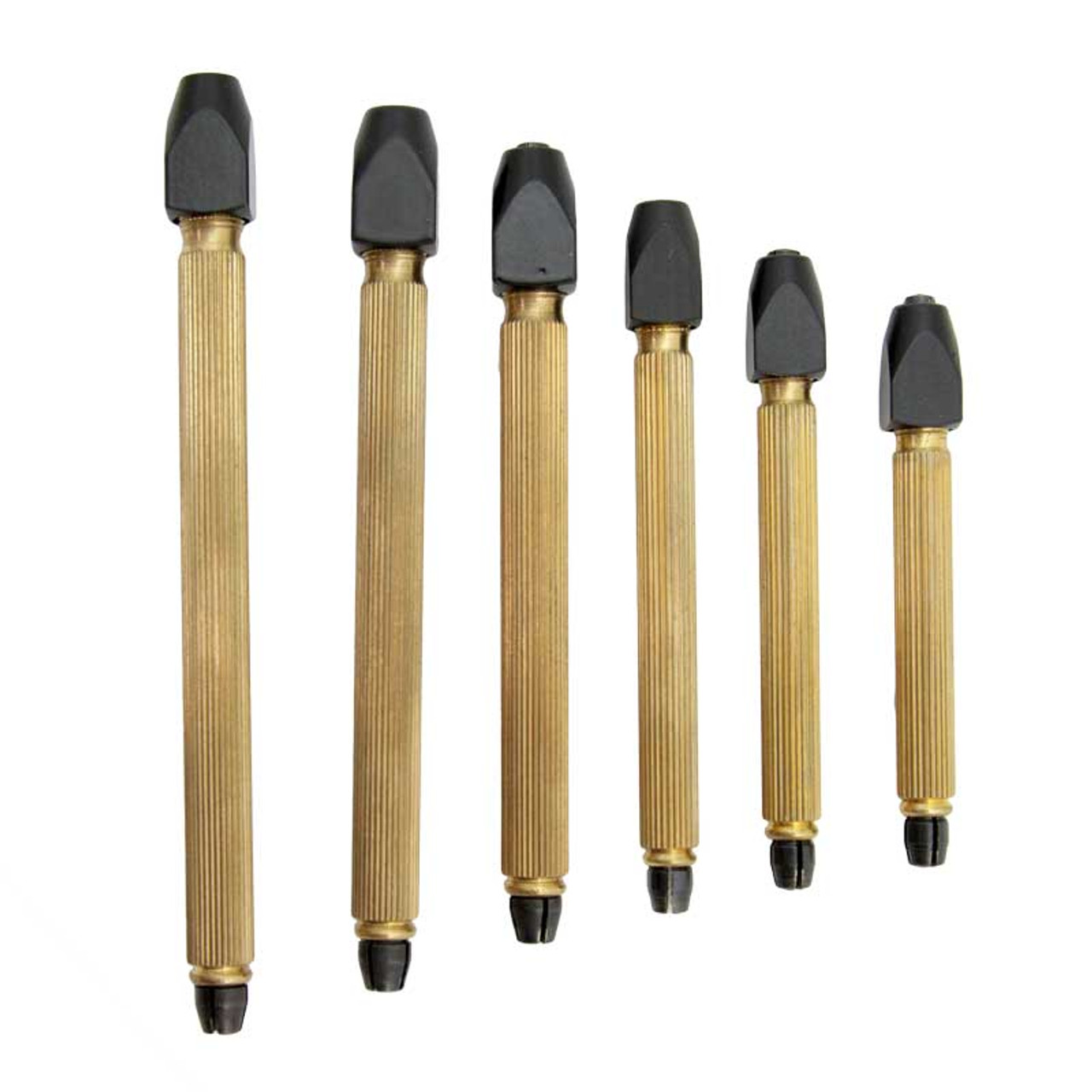 Brass Pin Vises Set of 6