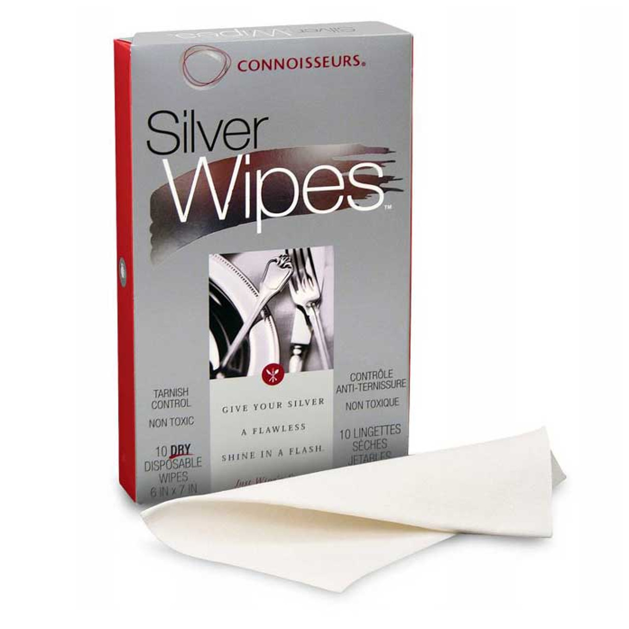  CONNOISSEURS Silver Cleaner Wipes, 10 Count: Household