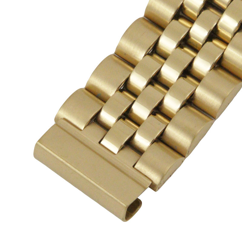 Southwest Style Gold Tone Watch Band Extender Links with TriFold Clasp