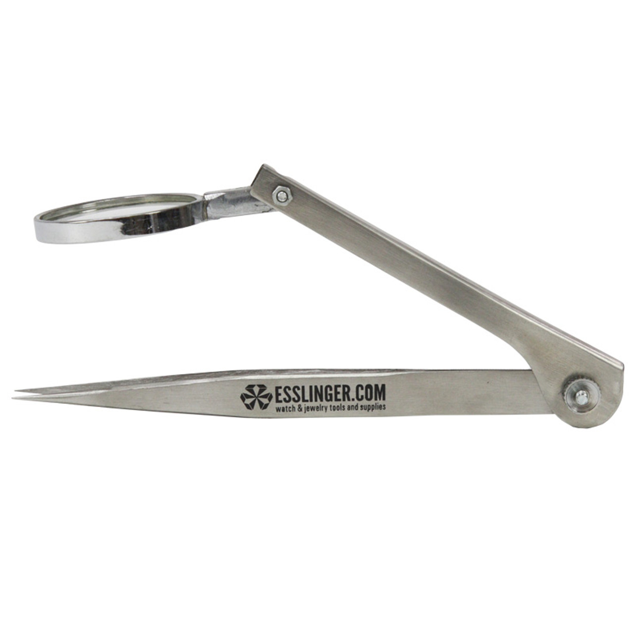 AAProTools Magnifying Lighted Tweezers, Silver