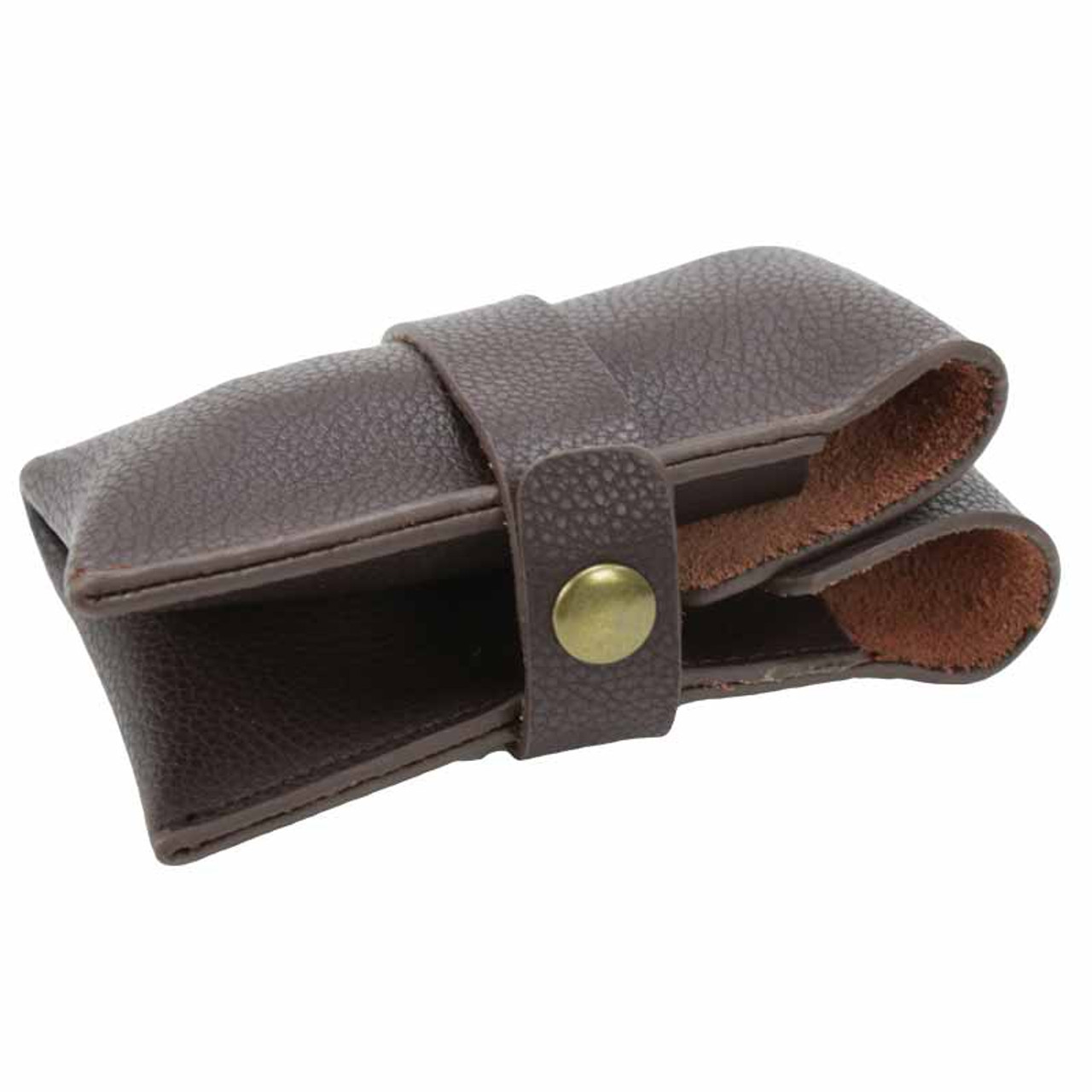 Lennox 2 Watch Zipper Case - Ash - 2 Watch Travel Case Leather