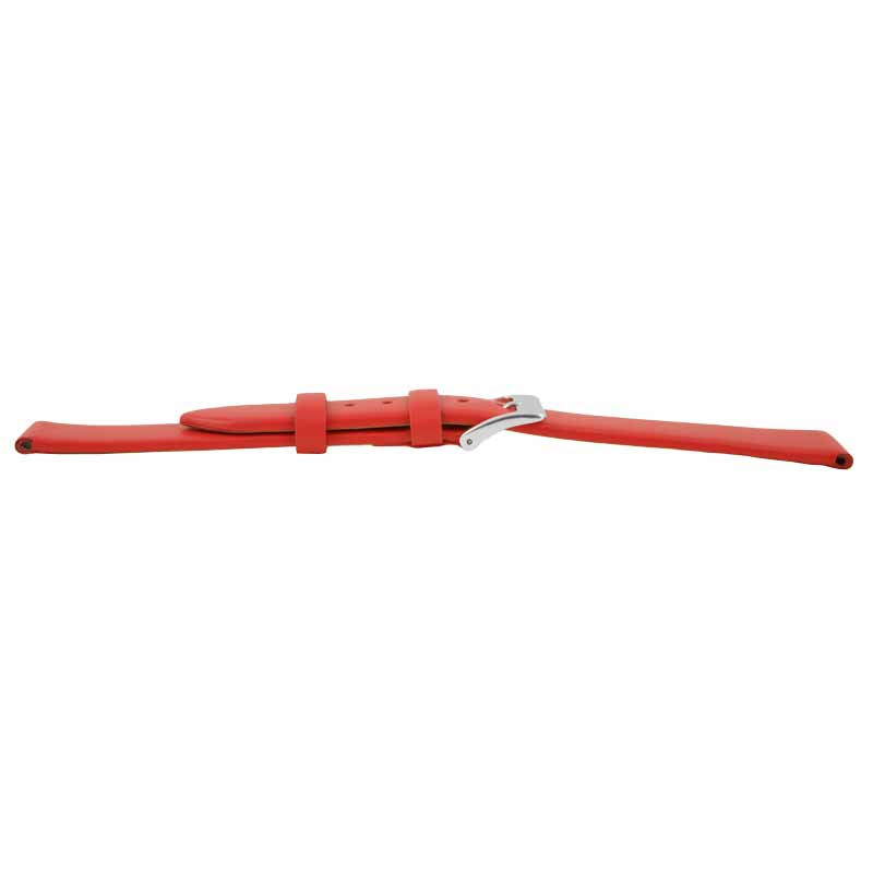 20MM Smooth Long Red Calf Leather Replacement Watch Band