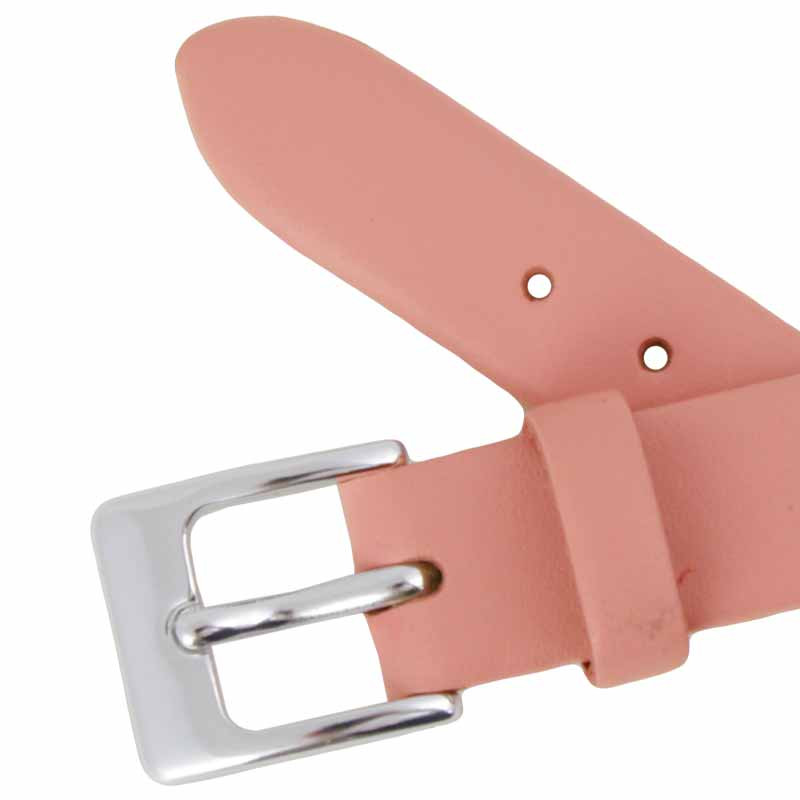 12MM Smooth Long Pink Calf Leather Replacement Watch Band