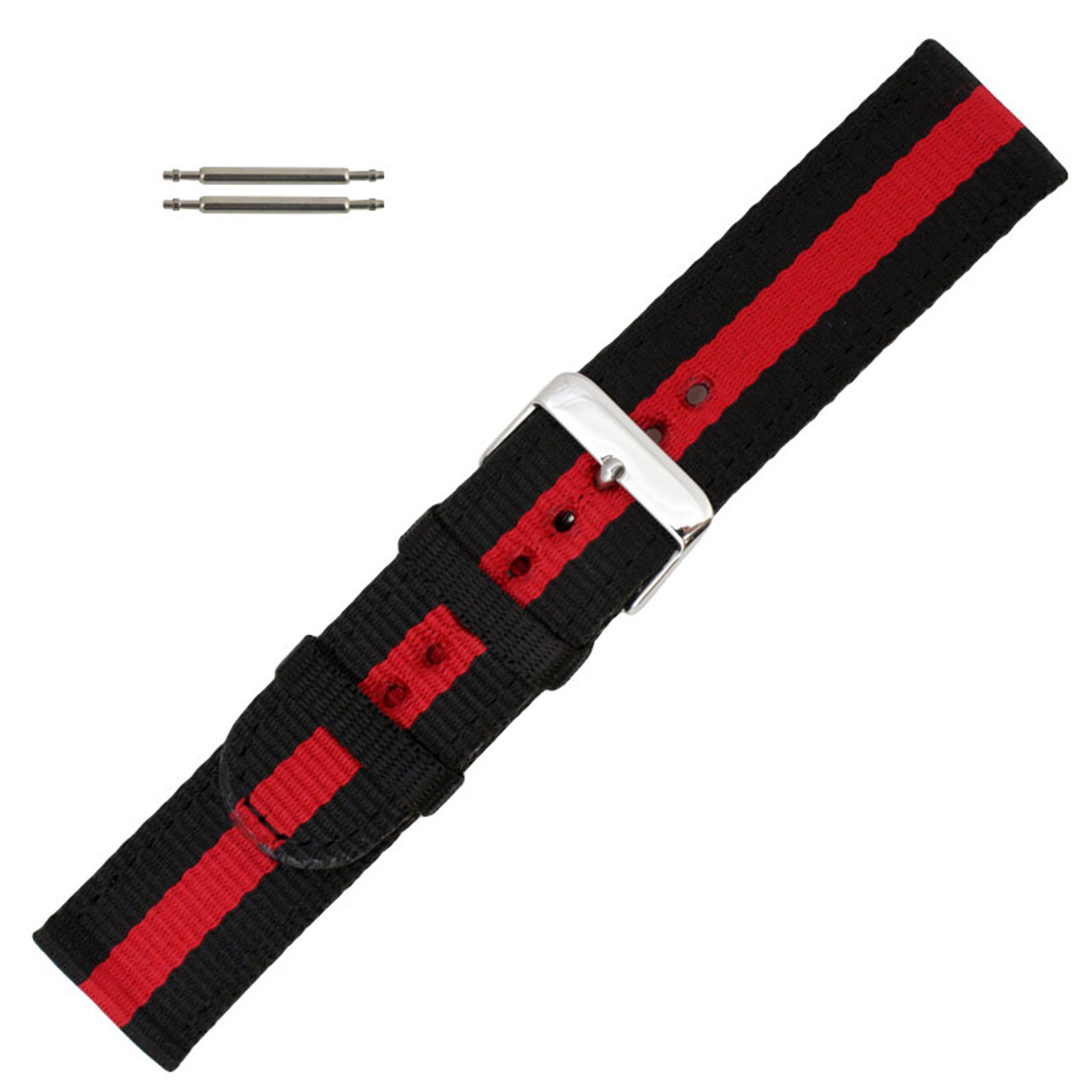 Striped nylon watch bands Clearance