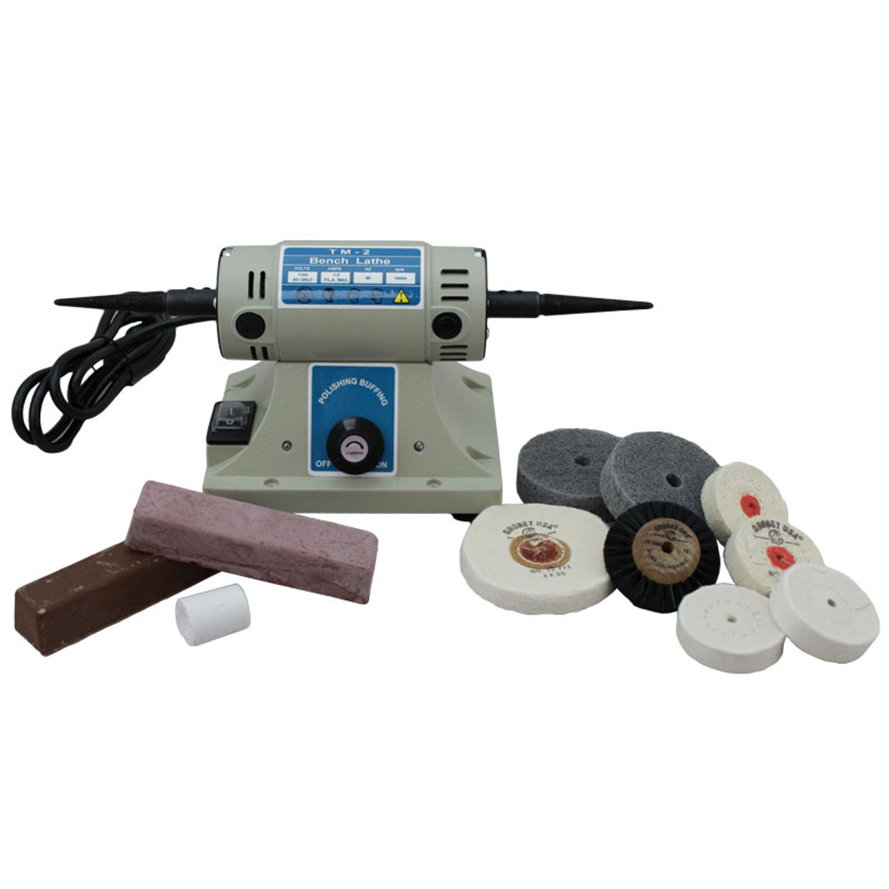 Jewelry Polishing Kit Complete with Bench Top Motor Set | Esslinger