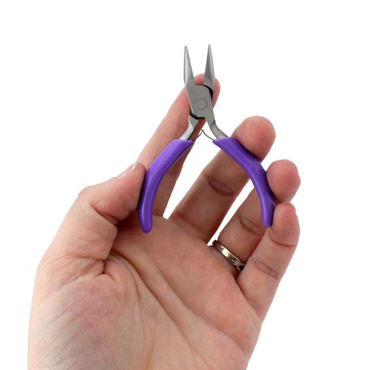 Mini Jewelry Pliers Multitool Polished Steel Head Round Nose