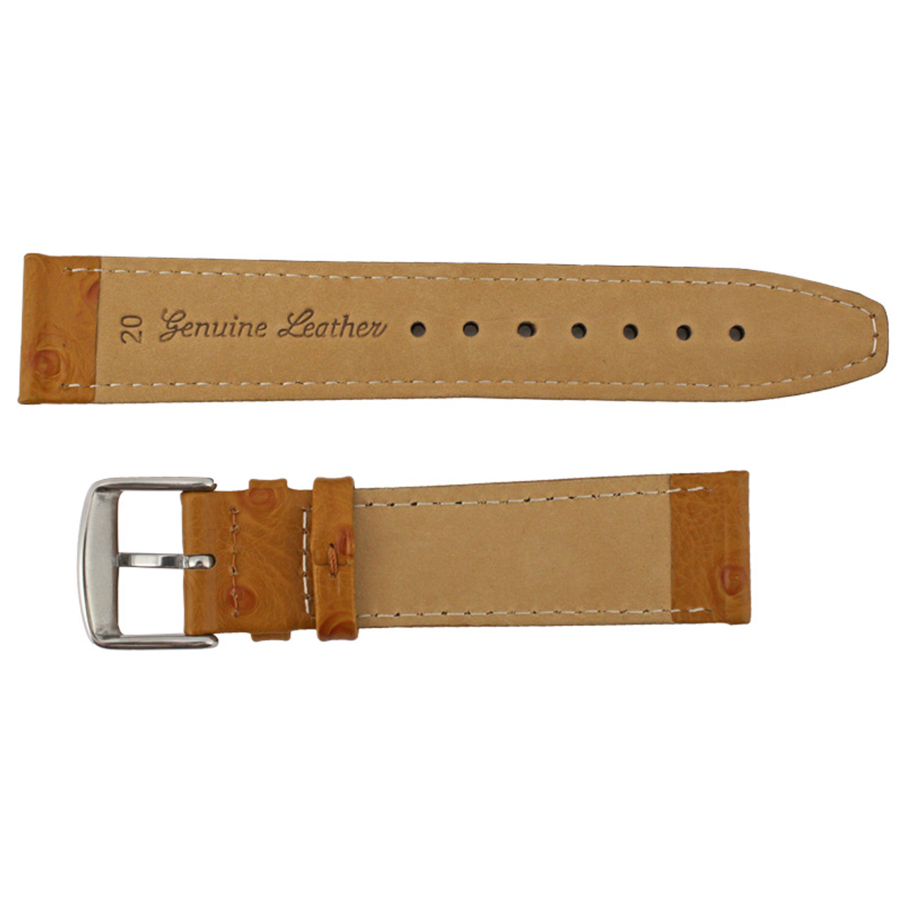 Esslinger Company Ostrich Grain Watch Strap