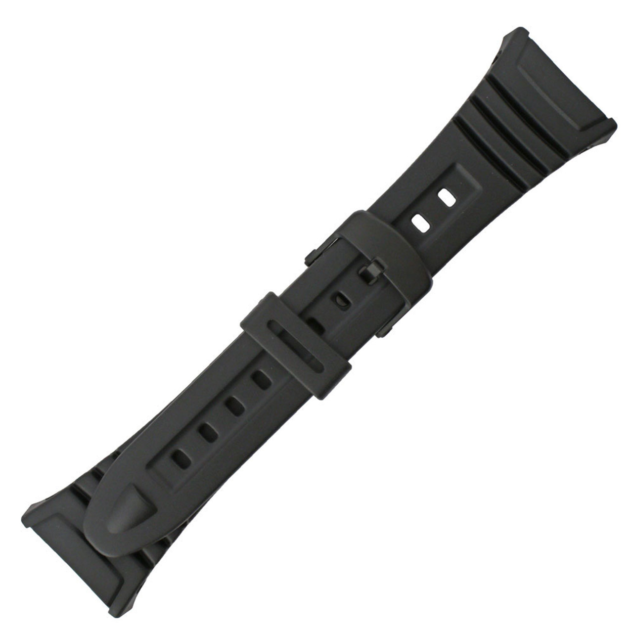 Genuine Factory Casio Replacement Band W96 Black Strap 8 Inch Length