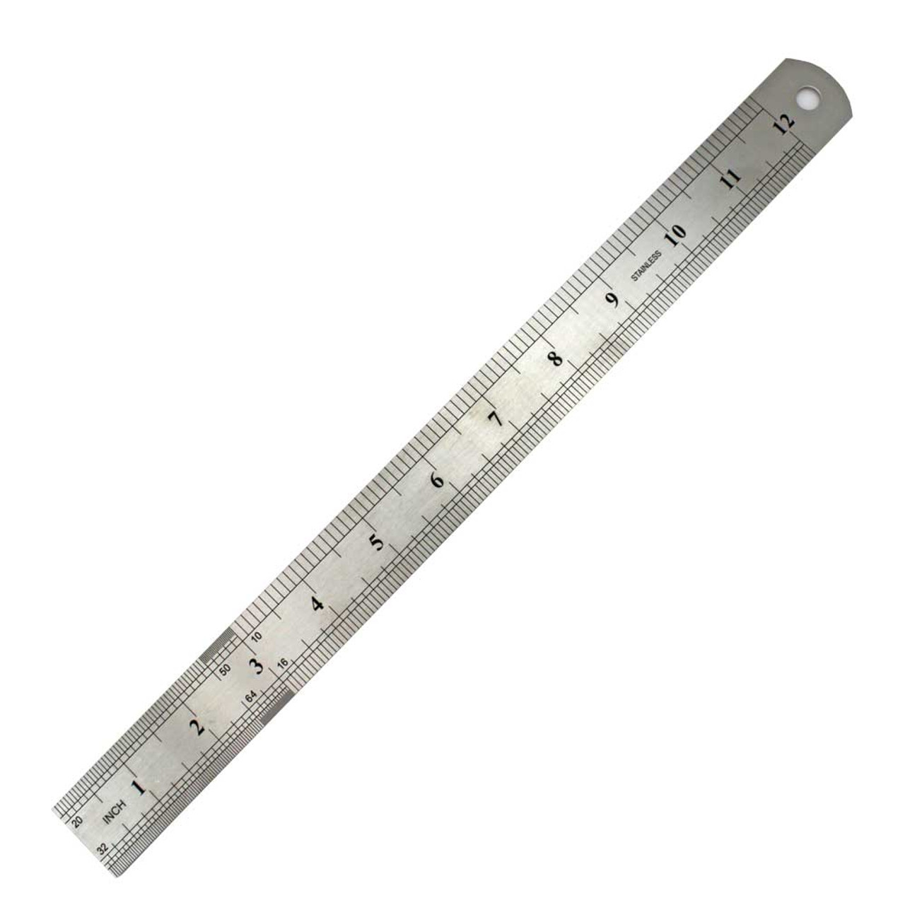 12 inch Stainless Steel Ruler | Esslinger