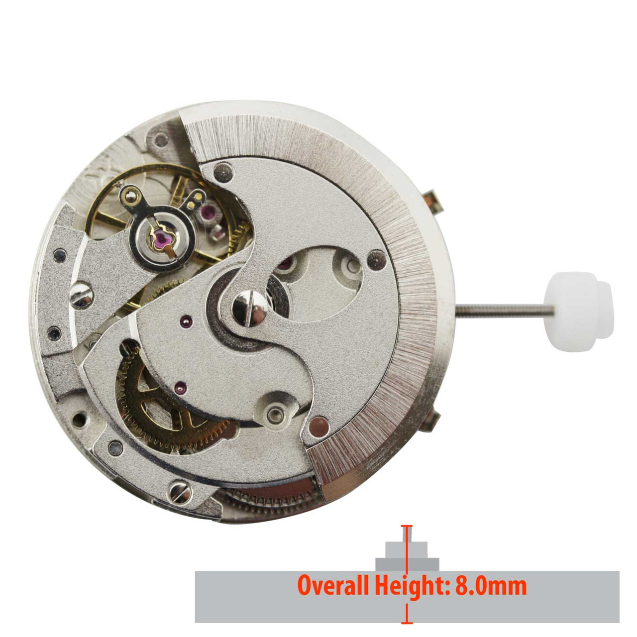 Chinese Multifunction Automatic Watch Movement DG3836 1B Date at 3