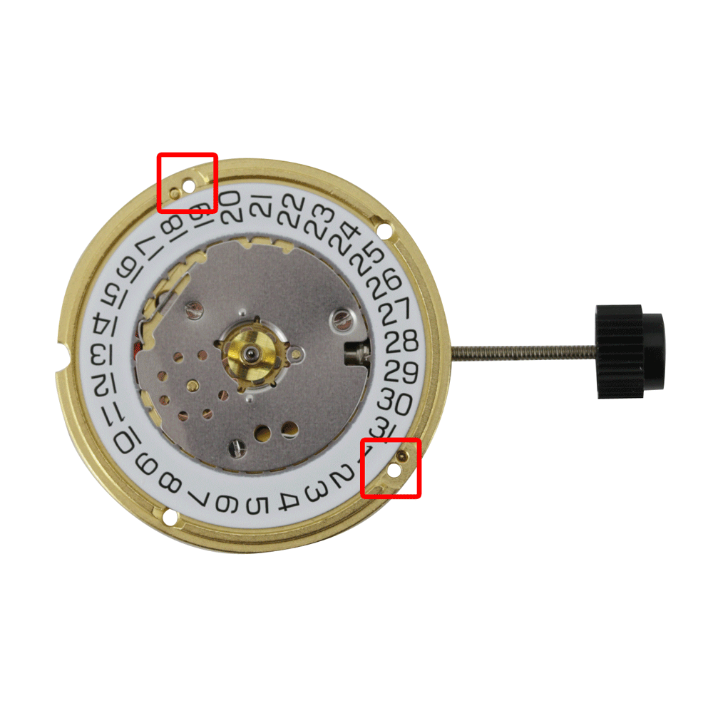 ETA 3 Hand Quartz Watch Movement F04.111-4 Date At 4:00 Overall 