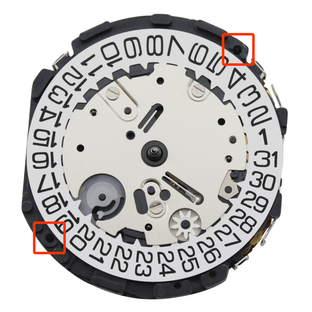 Hattori Japan Quartz Chronograph Watch Movement VR3G Date At 4:30
