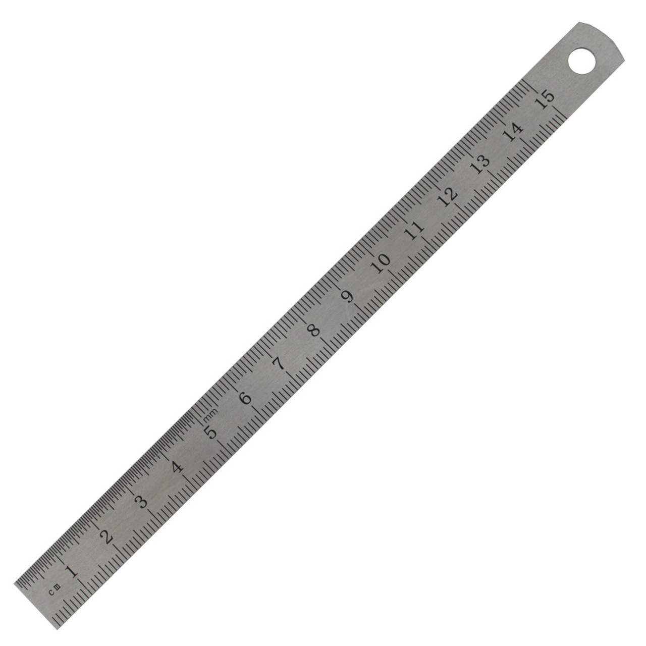 6 Inch Metal Ruler - in Inches And Centimeters