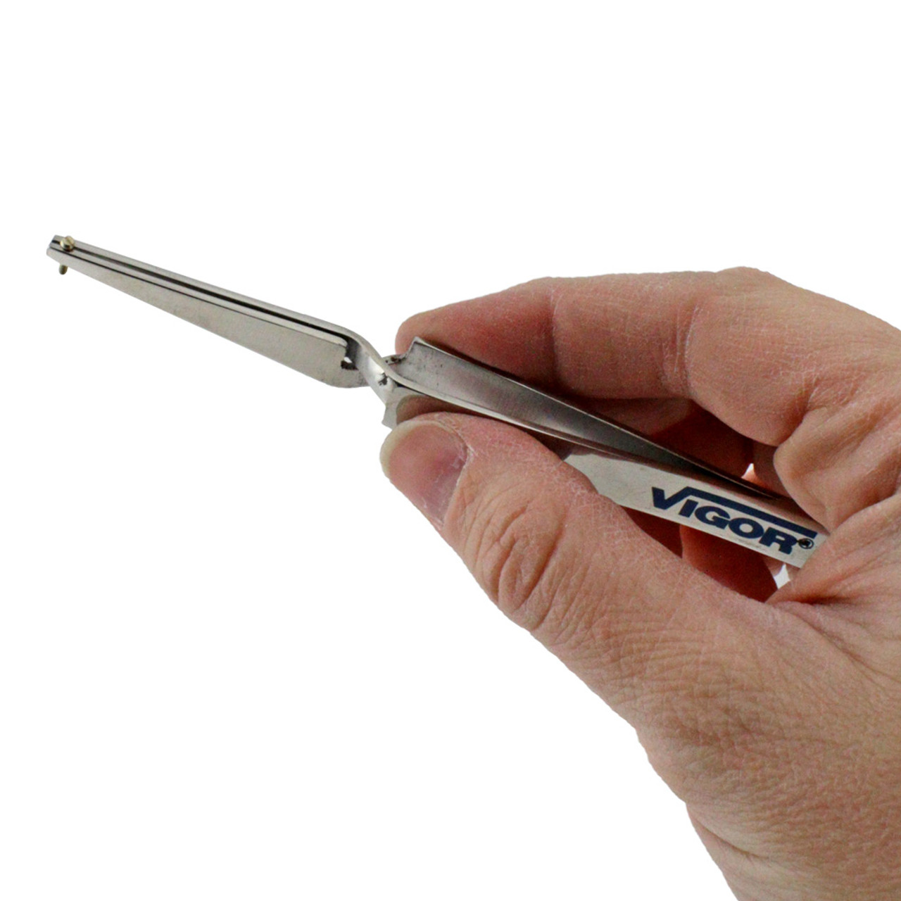 4-3/4 Short Pointed Cross Locking Tweezers