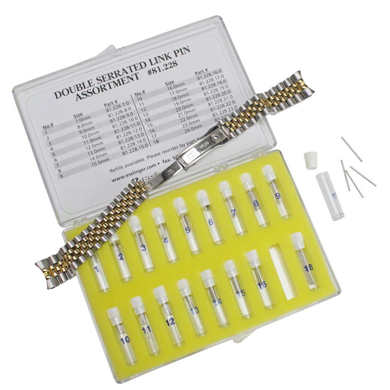 Double Serrated Link Pin Refills For Watch Bands
