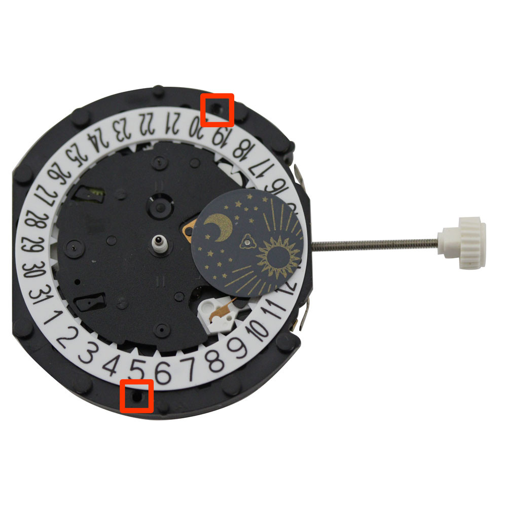 Sunon Hand Multi Function Quartz Watch Movement PE90-08 OR PE908 - Main Image