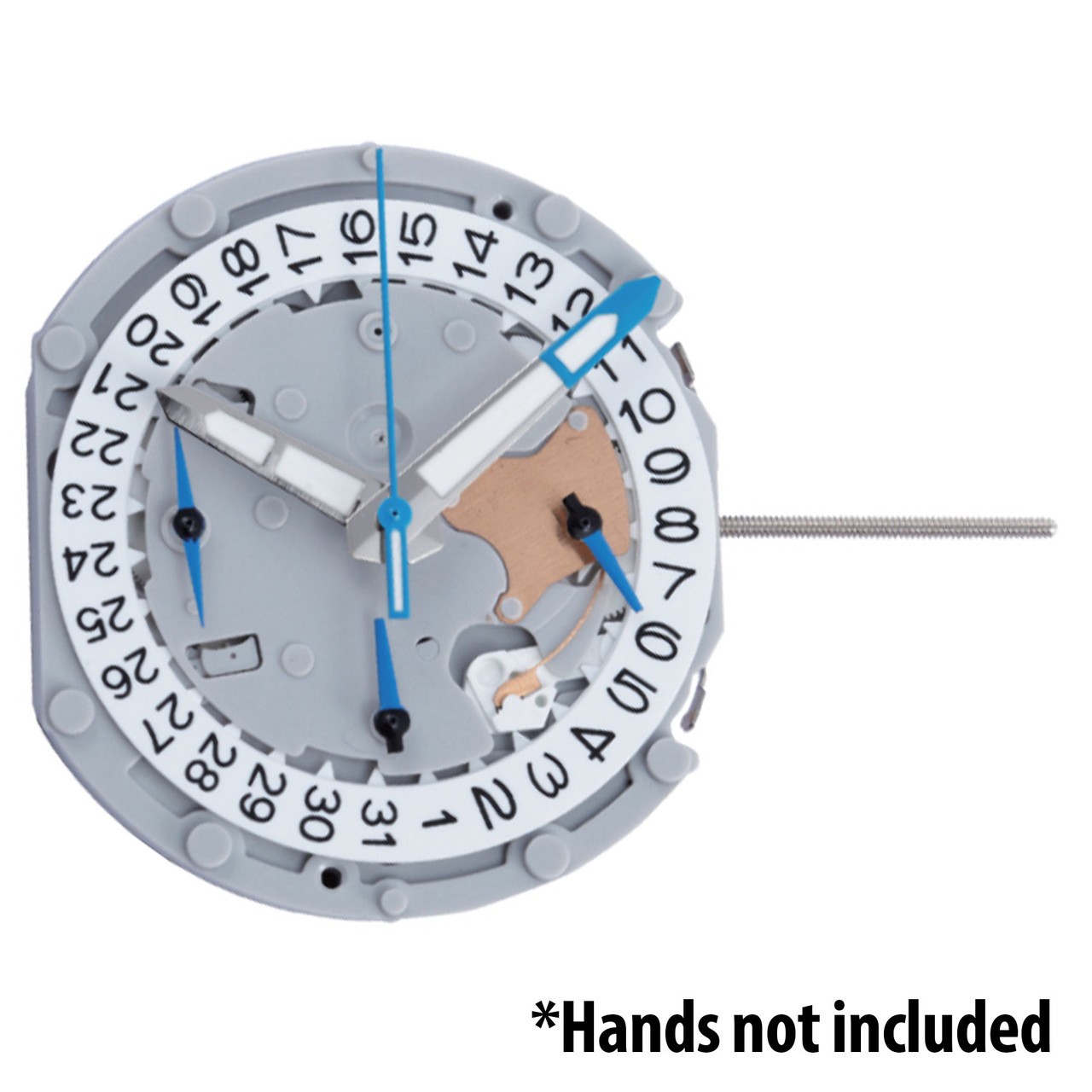 Sunon 6 Hand Multi Function Quartz Watch Movement PE702 Date At 3