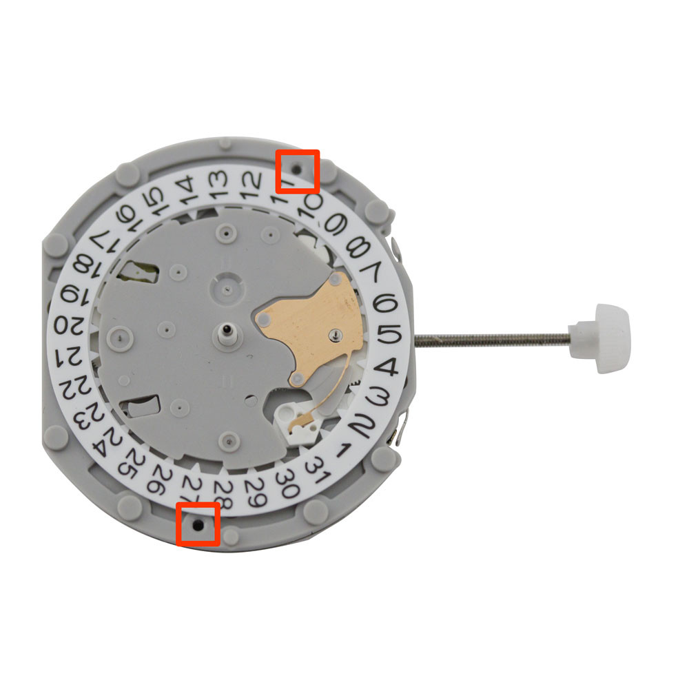 Sunon 6 Hand Multi Function Quartz Watch Movement PE702 Date At 3